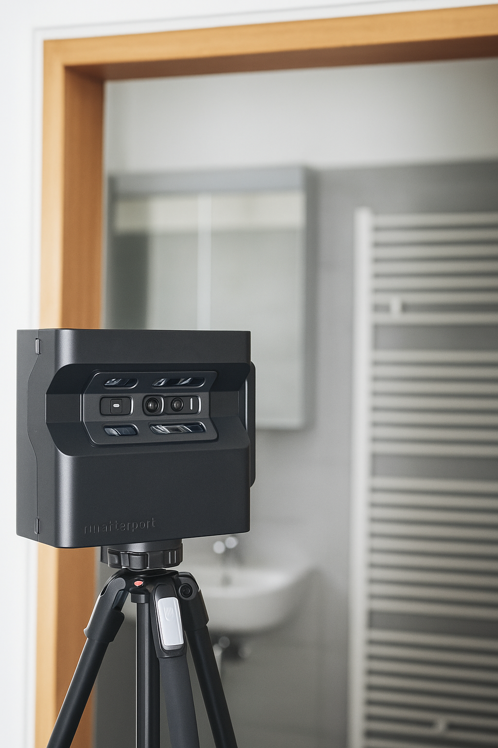 3d kamera vor badezimmereingang